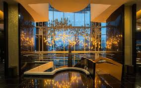 Hotel Las Americas Golden Tower Panama luxury hotel with gold-accented exterior in Panama City.