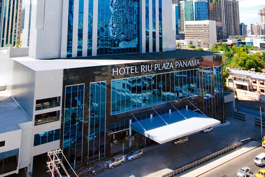 Hotel Riu Plaza Panama modern high-rise hotel in Panama City’s business district.