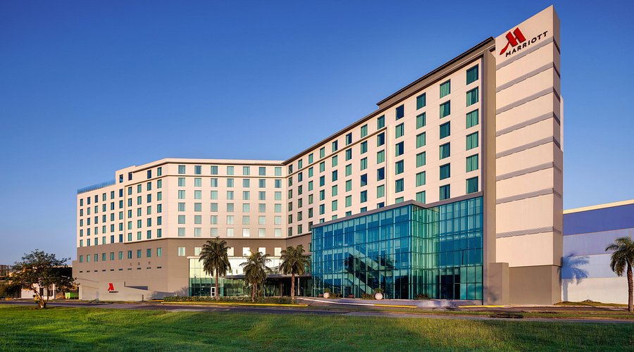 Panama Marriott Hotel modern high-rise with city views in Panama City.