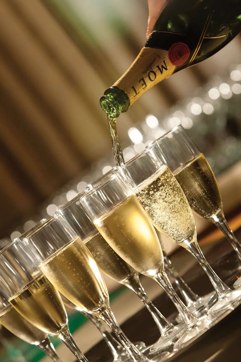 Preferred Club Lounge at Dreams Playa Bonita Panama featuring an elegant buffet setup, sparkling wine service, and upscale lounge ambiance.